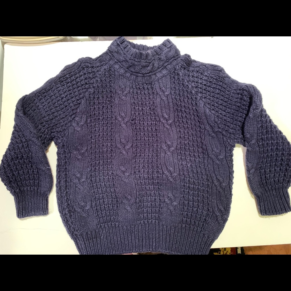 CHILD’S OUTBACK RED FISHERMAN’S KNIT SWEATER.